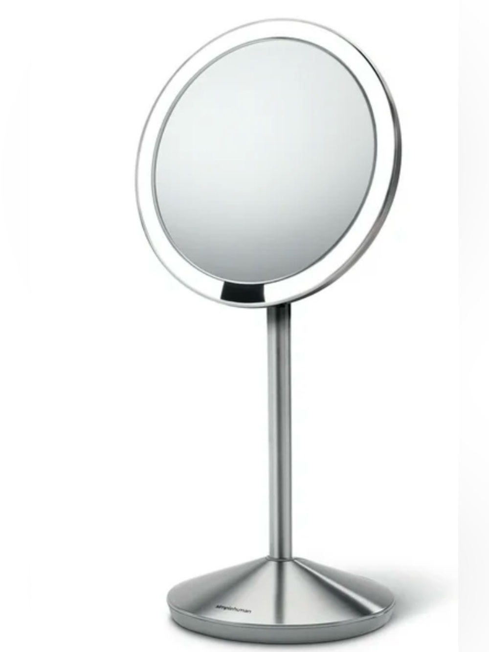 simplehuman 5" Round Mini Travel Sensor Makeup Mirror